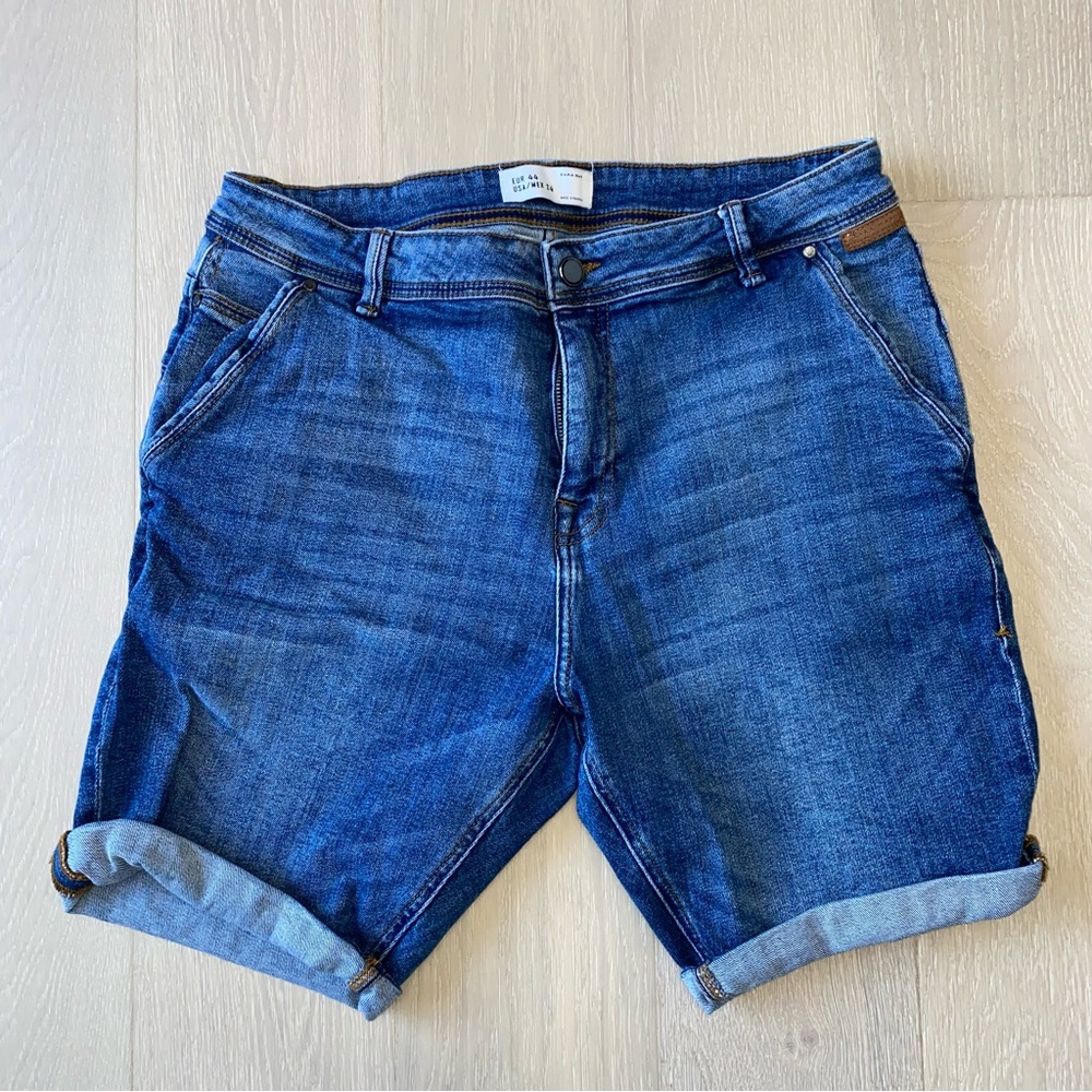 Zara Blue Jean Shorts for Men